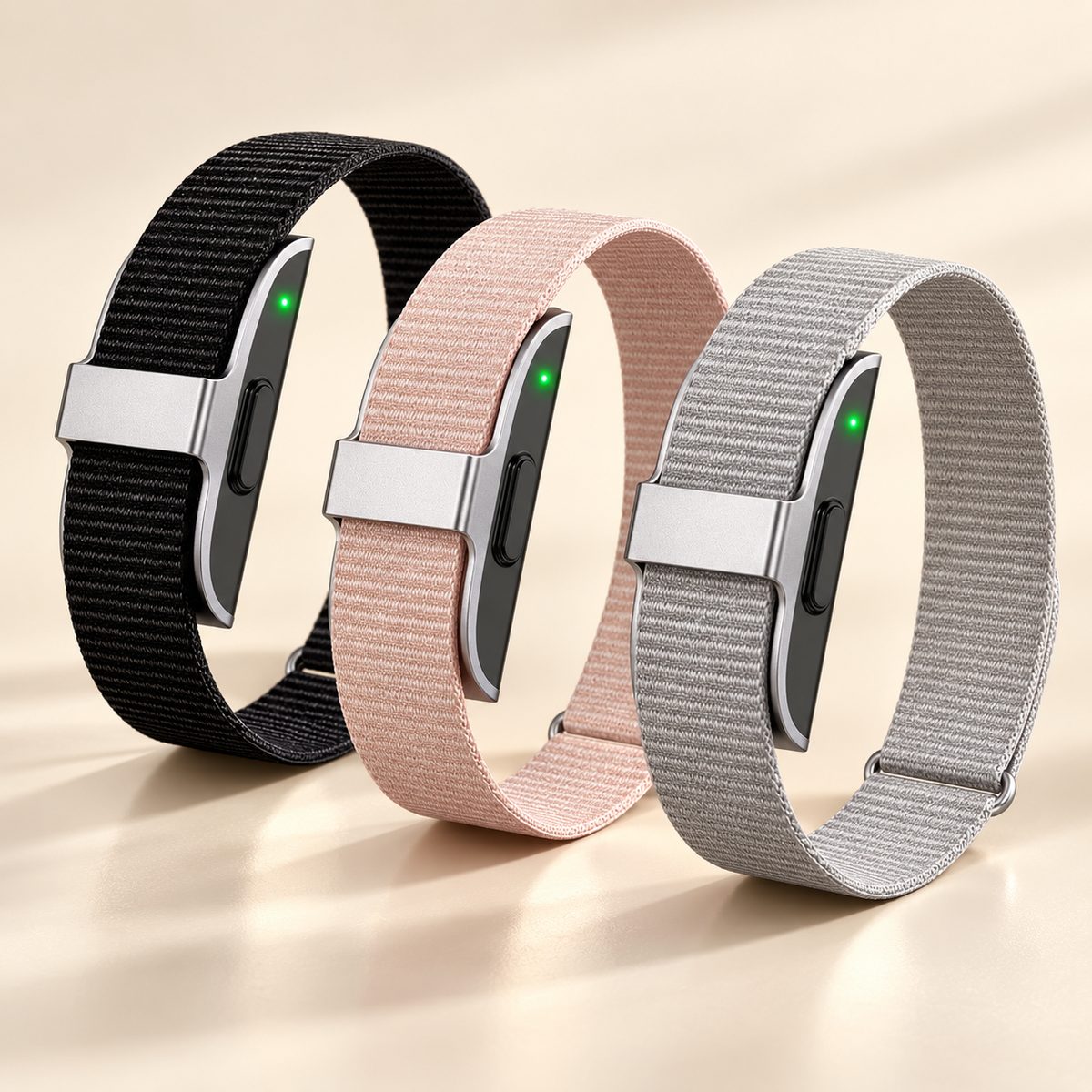 Pulseras AUREL Pulse en negro, oro rosa y plata